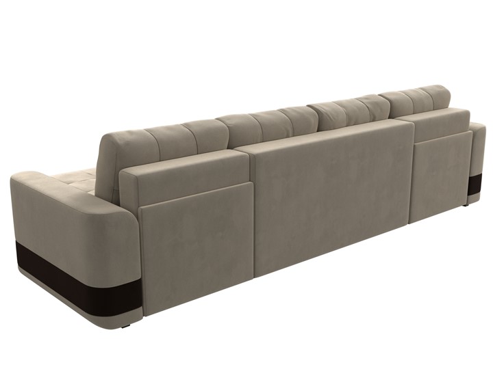 П-образный диван Честер, Бежевый/коричневый (вельвет) в Заводоуковске - изображение 8