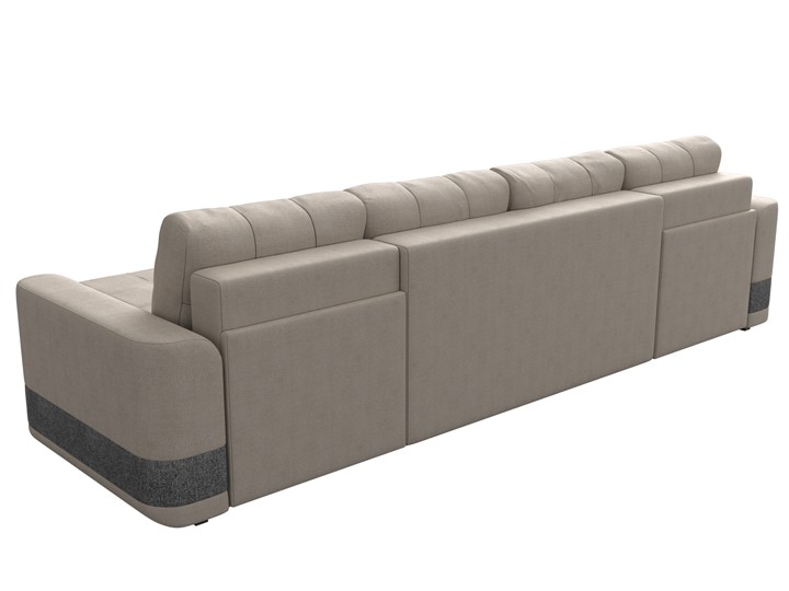 П-образный диван Честер, Бежевый/серый (рогожка) в Тюмени - изображение 8