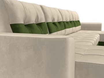 П-образный диван Честер, Бежевый/зеленый (вельвет) в Тюмени - предосмотр 3