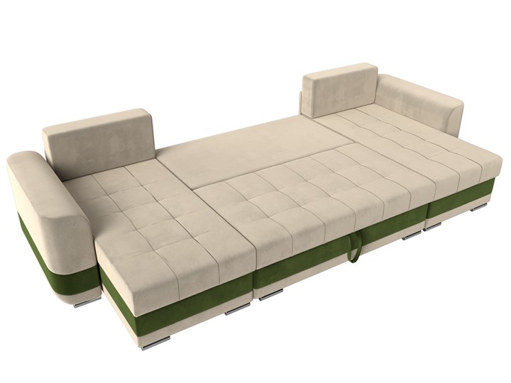П-образный диван Честер, Бежевый/зеленый (вельвет) в Заводоуковске - изображение 7
