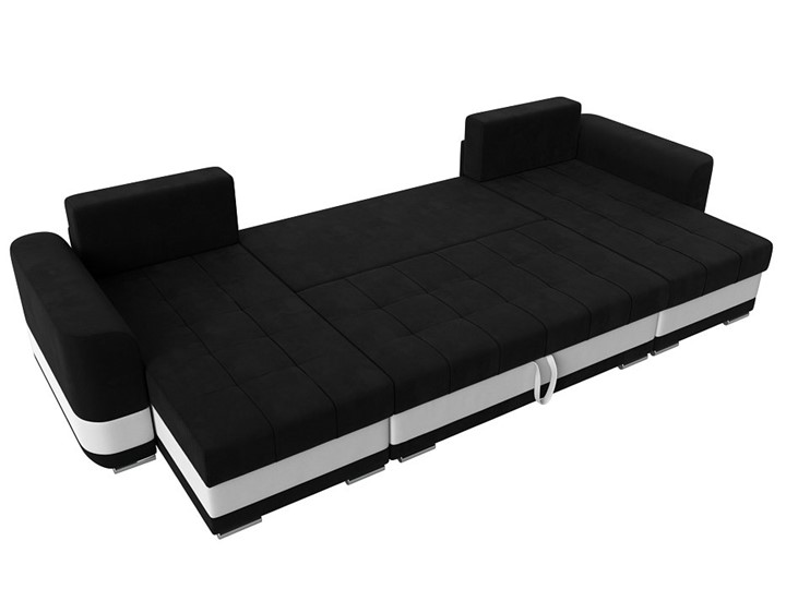 П-образный диван Честер, Черный/белый (вельвет/экокожа) в Заводоуковске - изображение 7