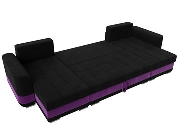 П-образный диван Честер, Черный/фиолетовый (вельвет) в Тюмени - предосмотр 7