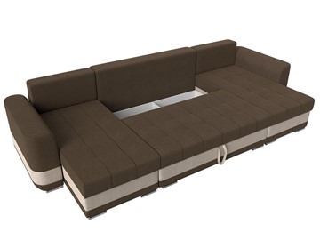 П-образный диван Честер, коричневый/бежевый (рогожка) в Заводоуковске - предосмотр 6