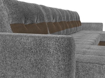 П-образный диван Честер, Серый/коричневый (рогожка) в Заводоуковске - предосмотр 3