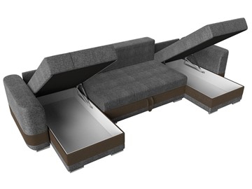 П-образный диван Честер, Серый/коричневый (рогожка) в Заводоуковске - предосмотр 5