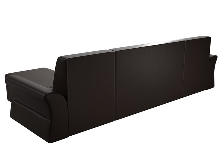 Большой П-образный диван Клайд, Коричневый (Экокожа) в Заводоуковске - изображение 4