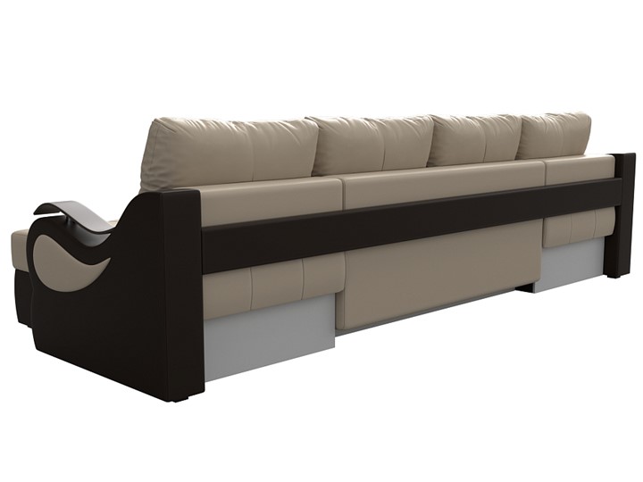 П-образный диван Меркурий П, Бежевый/коричневый (экокожа) в Тюмени - изображение 7