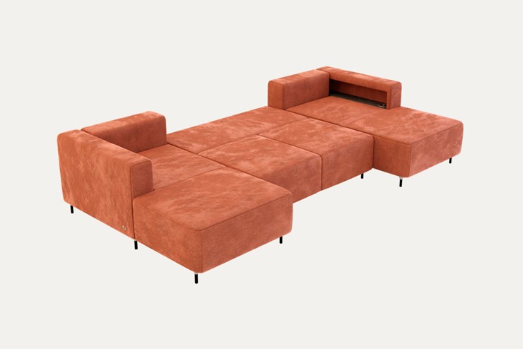 П-образный диван P-0-M П ( П1+Д5+Д2+Д5+П1) в Тюмени - изображение 1