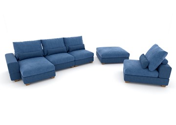 П-образный диван V-10-M П (П1+Д4+Д2+УС+ПС), Memory foam в Тюмени - предосмотр 2