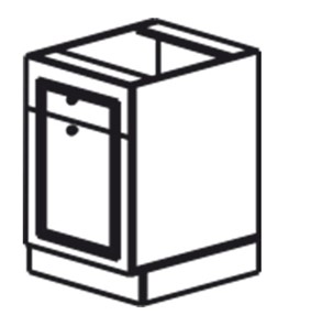 Тумба кухонная Веста рабочая однодверная с ящиком 820*400*525мм в Тюмени - предосмотр