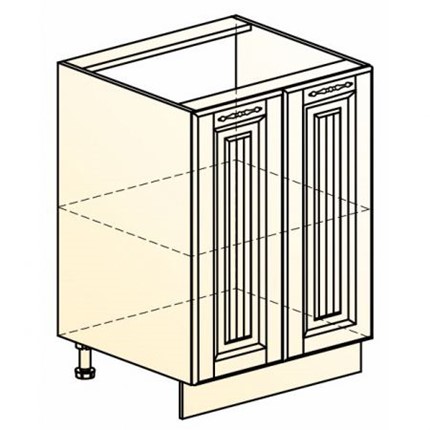 Кухонная тумба Бавария L600 (2 дв. гл.) в Заводоуковске - изображение
