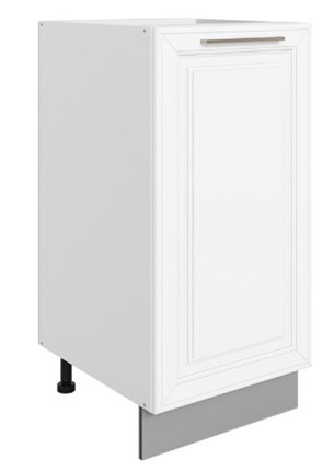 Шкаф рабочий Мишель L400 (1 дв. гл.) эмаль (белый/белый) в Тюмени - изображение