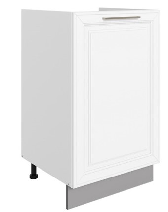 Шкаф рабочий Мишель под мойку L500 (1 дв. гл.) эмаль (белый/белый) в Тюмени - изображение