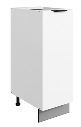 Кухонная тумба Стоун L300 (1 дв.гл.) (белый/джелато софттач) в Заводоуковске - изображение