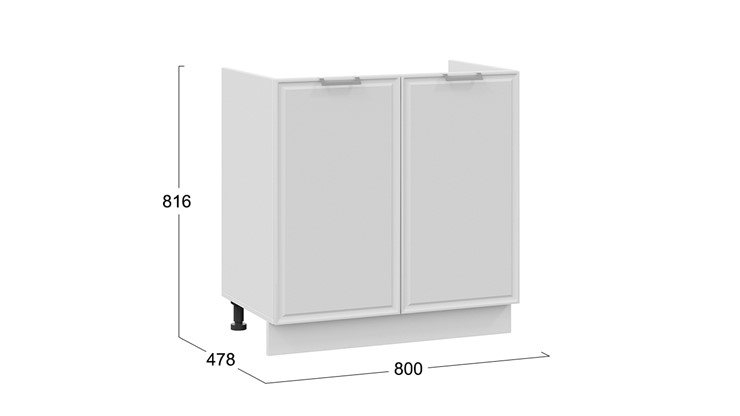 Кухонная тумба Белладжио 1Н8М (Белый, Фон белый) в Тюмени - изображение 2