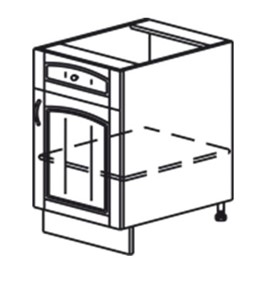 Кухонная тумба Кантри рабочая однодверная с ящиком 820*500*525 мм в Тюмени