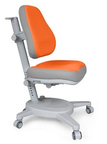Детское растущее кресло Mealux Onyx (Y-110) OG  - серое + чехол оранжевый с серыми вставками в Тюмени