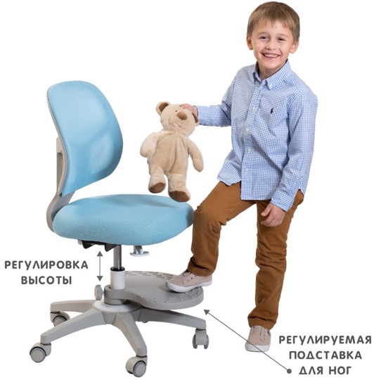 Детское кресло Holto-22 голубое в Тюмени - изображение 2