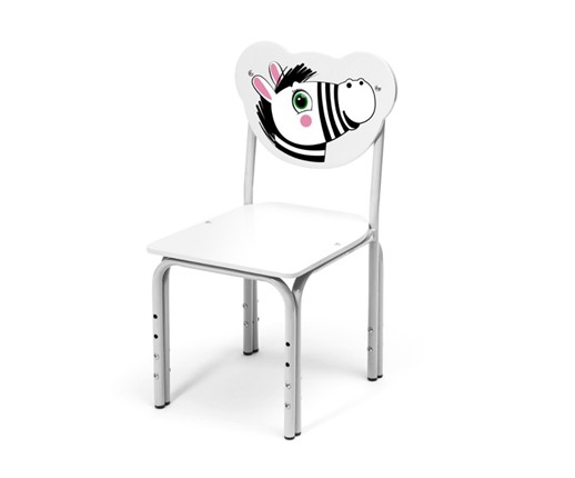 Растущий стул Зебра (Кузя-ЗБ(1-3) БСр в Тюмени - изображение