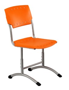 Детский стул регулируемый Отличник.3 3-5, Оранжевый RAL 2003/Светло-серый в Тюмени