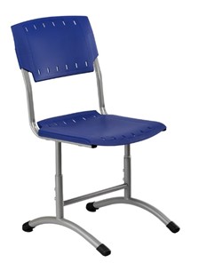 Детский стул регулируемый Отличник.3 3-5, Синий RAL 5002/Светло-серый в Тюмени