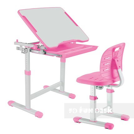 Растущая парта + стул Piccolino III Pink в Тюмени - изображение