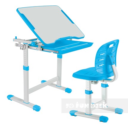 Парта растущая и стул Piccolino III Blue в Заводоуковске - изображение