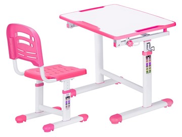 Растущая парта + стул Mealux EVO-07 Pink, розовая в Ишиме