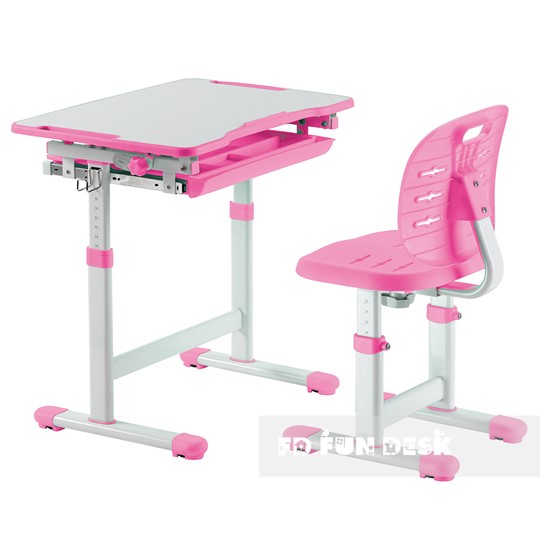 Растущая парта + стул Piccolino III Pink в Ишиме - изображение 1