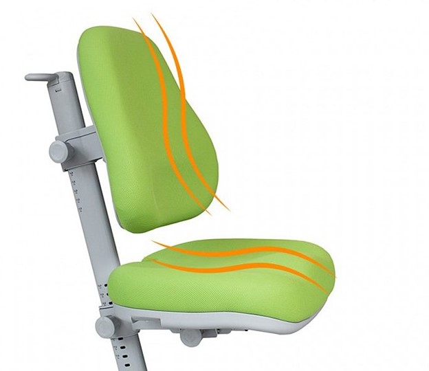 Комплект растущая парта + стул Mealux EVO Evo-40 Z (арт. Evo-40 Z + Y-115 KZ) / (стол+полка+кресло+чехол), белый, зеленый в Тюмени - изображение 7
