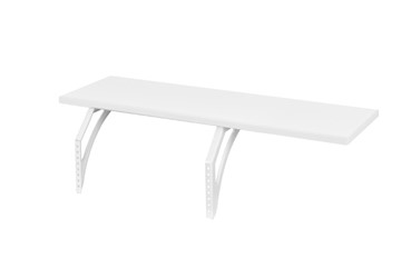 Растущий стол 1/75-40 (СУТ.25) + Polka_z 1/600 (2 шт.) + Polka_b 1/550 (2 шт.) белый/серый/серый в Заводоуковске - предосмотр 1