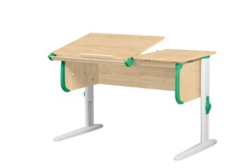 Детский стол-трансформер 1/75-40 (СУТ.25) Бежевый/Белый/Зеленый в Ишиме