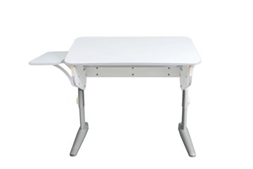 Детский стол-трансформер 5/100 (СУТ.46) + Polka_b 5/550  Рамух белый/серый/бежевый в Тюмени