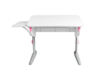 Растущий стол 5/100 (СУТ.46) + Polka_b 5/550 Рамух белый/серый/розовый в Тобольске