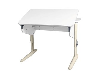 Детский стол-трансформер 5/100 (СУТ.46) + Polka_z 5/500 (2 шт) Рамух белый/бежевый/серый в Ишиме