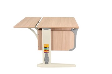 Детский стол-трансформер 6/75 (СУТ.48) + Polka_z 6/750 ясень/серый/бежевый в Ишиме