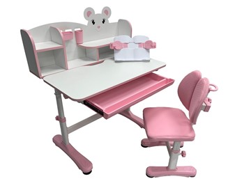 Парта растущая и стул Carezza Pink FUNDESK в Тобольске