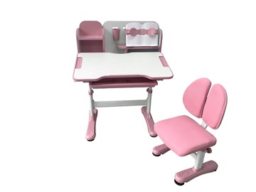 Растущая парта и стул Vivo Pink FUNDESK в Заводоуковске - предосмотр 3