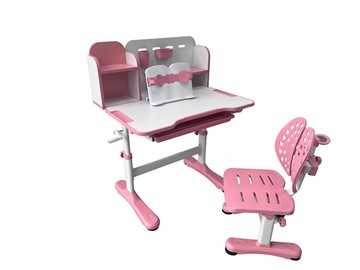 Растущая парта и стул Vivo Pink FUNDESK в Тобольске