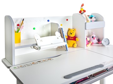 Детский стол-трансформер Mealux Vancouver Multicolor BL, белый + серый (BD-620 W/MC + PN) в Ишиме - предосмотр 12