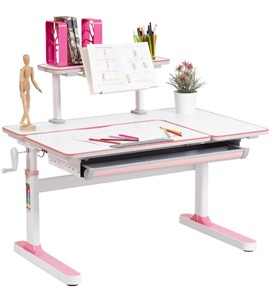 Растущий стол Rifforma - 100А, Белый + Розовый в Тюмени