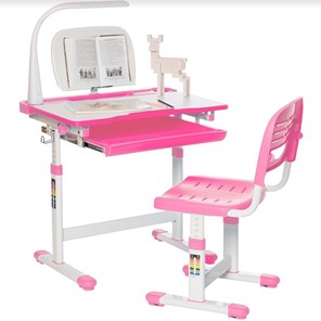 Детский стол-трансформер SET Holto-11 розовый в Ишиме