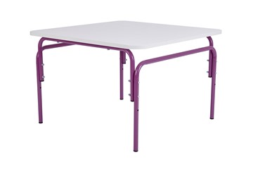 Детский растущий стол Фея Мой малыш, 0-1 гр., белый-фиолетовый в Тюмени