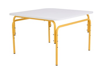 Детский растущий стол Фея Мой малыш, 0-1 гр., белый-желтый в Ишиме