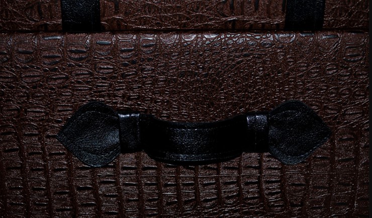 Банкетка "Аллигатор" коричневый, иск. кожа в Заводоуковске - изображение 4