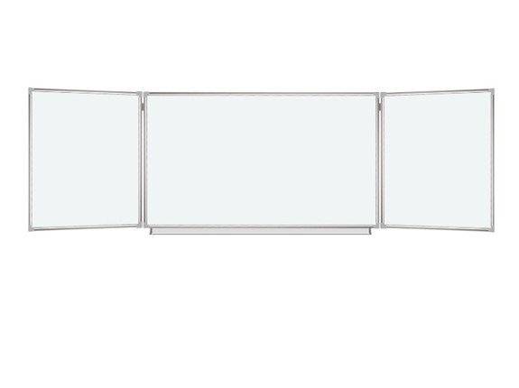 Магнитная доска для рисования BRAUBERG 100х150/300 см, 3-х элементная в Заводоуковске - изображение