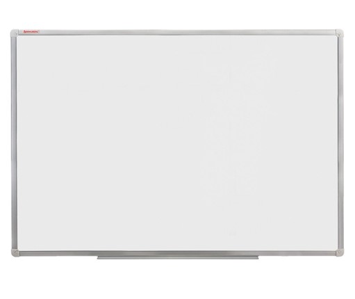Магнитная доска для рисования BRAUBERG 90х120 см, алюминиевая рамка в Заводоуковске - изображение