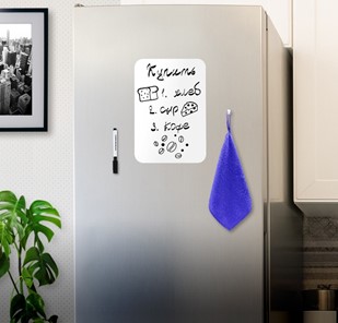 Доска магнитная на холодильник BRAUBERG, 30х21 см с маркером, магнитом и салфеткой в Ишиме - предосмотр 2