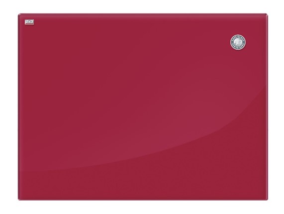 Доска магнитно-маркерная стеклянная 2х3 OFFICE TSZ86 R, 60x80 см, красная в Тюмени - изображение
