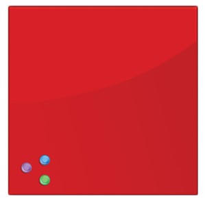 Доска магнитно-маркерная стеклянная BRAUBERG 45х45 см, красная в Тюмени